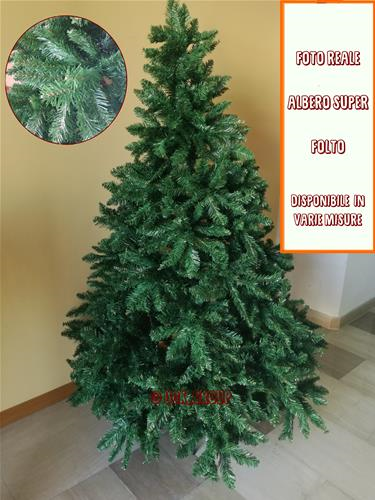 Albero Di Natale 150/180/210/240 Cm Super Folto Realistico Verde Automatico