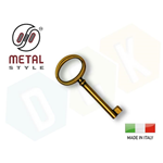 Chiave Antica Antichizzata Mobili Arte Povera Antichi Bronzata Mm.34 X 73 Ottone Metal Style