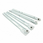COPPIA Guide Binari Scorrevoli Rotella per Cassetti Estraibili 35 CM Bianco Made in Italy 