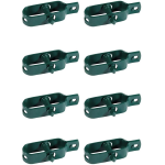 8 PEZZI Tendifilo Tenditore Tirante VERDE Plastificato per Rete Recinzione Tendi Filo Morsetto 