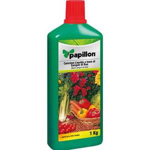 Concime Liquido Sangue di Bue per Piante da Frutto Verdi Fiori 1 kg PAPILLON