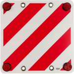 Cartello CARICO SPORGENTE Pannello Segnale 50x50 cm RINFRANGENTE Camion Rimorchi 