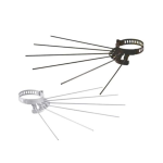 STENDIBIANCHERIA per TUBO STUFA Raggiera Tubi  Ø 8-12 cm ASCIUGA Stendino Panni MARRONE BIANCO 