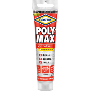ADESIVO MONTAGGIO "POLYMAX CRISTAL" 115GR BOSTIK