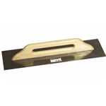 Frattazzo Frattone Fracasso Acciaio Liscio 480x140 mm MAURER Manico Legno Impugnatura 2 Mani 
