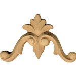 Fregio Mobili Pasta Di Legno Grezzo 60X42H Mm Decoro Restauri Decorazione Arte