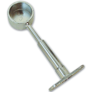 4 PZ - REGGITUBO SOFFITTO TONDO Ø18MM CROMATO REG.CHIUSO