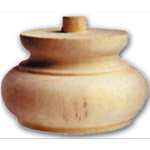 Gamba Per Mobili A Cipolla In Legno Di Ontano Tornito 110X75 Mm Art. 03.0015