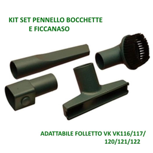 Kit Bocchetta + Pennello + Lancia + Adattatore Adattabile Modelli Vk116/117/120/121/122