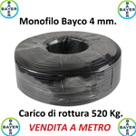 Monofilo 1 Metro Bayco 4 Mm Tirante Antenne Tralicci Bayer Indistruttibile