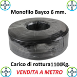 Monofilo 1 Metro Bayco 6 Mm Tirante Antenne Tralicci Bayer Indistruttibile