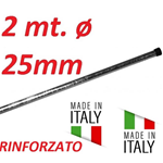 Palo Singolo Rinforzato Antenna 2 Metri Ø  25 Made In Italy Tv Wifi