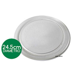 Piatto Per Forno A Microonde 24,5 Cm Universale Lg Adattabile Liscio
