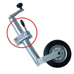 Supporto Ruota Ruotino Ø 48 Mm Registrabile Morsetto Carrello Appendice Rimorchio Barca