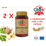 Glucomannano 200 Capsule 500 Mg Dimagrante Compresse Perdita Peso Snellenti