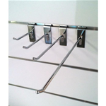 Gancio Ganci Appendino Porta Blister Per Pannello Dogato Cromato 10-20-25-30-35 Cm