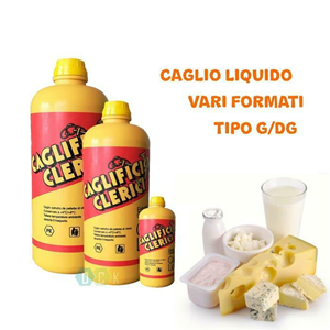  Bricolage e fai da te > Prodotti Uso Caseario > Caglio Liquido  Clerici G/Dg Produzione Formaggio Latticini Vari Formati 100Gr 500Gr 1Kg