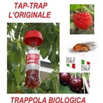 Trappola Bio Tappo Tap Trap® Rossa Drosophila Suzuchi Originale Made In Italy