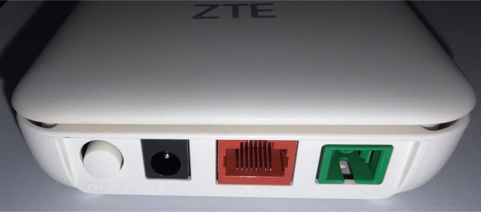 GPON 2,5 GBps Convertitore Terminale ZTE ONT ZXHN F6005 Fibra ottica FTTH Tim