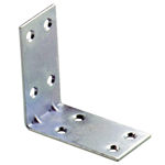 50 Pezzi Piastrina Giunzione Angolare Zincato 4 X 4 cm
