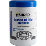 Grasso Al Litio Universale Multiuso 1 Kg Barattolo Professionale Idrorepellente MAURER PLUS 
