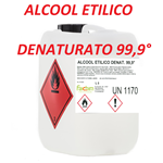 Alcool Etilico Denaturato Etanolo 99,9% 5 Litri Disinfettante Sanificante Puro