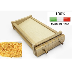 Calder Telaio Stampo Tagliapasta Spaghetti Pasta Alla Chitarra Legno Corde Acciaio Made In Italy