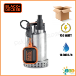 Elettropompa Sommersa BXUP750XCE 750 Watt Black & Decker Acque Chiare Inox