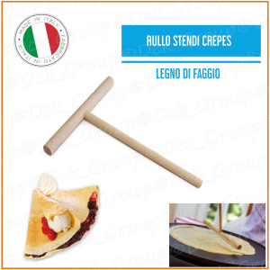 Calder Spatola Stendi Pastella Crepes Crespella Legno di Faggio Made in Italy Pancakes 