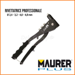 Rivettatrice Alluminio Professionale Maurer Plus Kit 4 Puntali