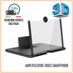 AMPLIFICATORE Schermo TELEFONO Cellulare supporto LENTE Ingrandimento VIDEO 3D