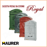 Cassetta Postale Porta Lettere Posta Esterno Artistica Royal MAURER VARI COLORI 