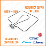 Resistenza Doppia Inferiore Forno Candy Iberna Hoover 1050W + 450W 220V