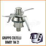 Lame Gruppo Coltelli Adattabile BIMBY TM 21 Completa di Guarnizione ALTA QUALITA' 