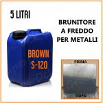 BRUNITORE a Freddo per METALLI ACCIAIO Armi Parti FERRO Brunitura PROFESSIONALE 5 litri 