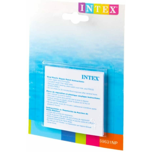 INTEX- Toppe Riparazione Piscina Gonfiabili 6 PEZZI Resistenti 7*7 cm 59631 Autoadesive 