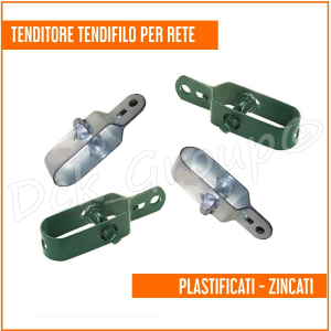  Home > Tenditori > Tendifilo Tenditore Tirante Acciaio ZINCATO o  PLASTIFICATO per Rete Recinzione Tendi Filo Morsetto