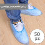 50 Pezzi Copriscarpe Monouso Calzari Usa e Getta Antipioggia Spogliatoio Igiene Copri Scarpa 