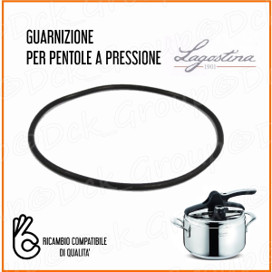  Home > Pentole a pressione > Guarnizione Ricambio LAGOSTINA Pentola  a Pressione 9 LT Litri Compatibile