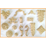 Fregio Fregi per Mobili Decorazioni Restauro Pasta di Legno VARIE FORME 