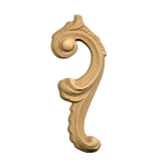 Fregio Mobili Pasta Di Legno Grezzo 62X43H Destro Mm Decoro Restauri Decorazione Arte
