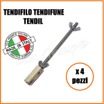 4 PEZZI Tendifilo Tirante Tendi Filo Tendil Per Filo Stendibiancheria Da Balcone New