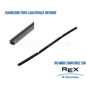 Guarnizione INFERIORE Porta LAVASTOVIGLIE Ricambio REX ELECTROLUX ZANUSSI  1527401002