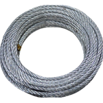 Cavo Fune Acciaio Zincata Ø 5 Mm 10 Metri Maurer 72 Fili Carico Rottura 750 Kg